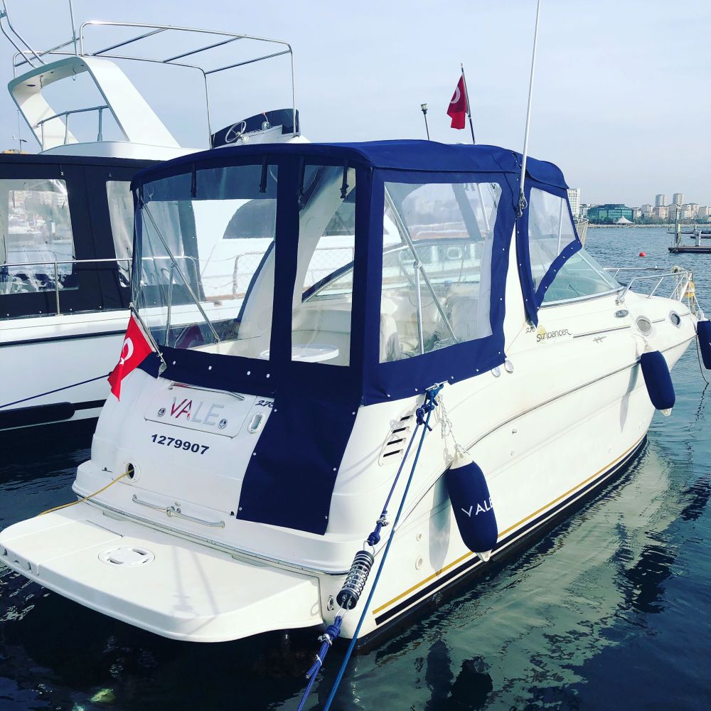 Havuz tentesi, motor yat kokpit tentesi